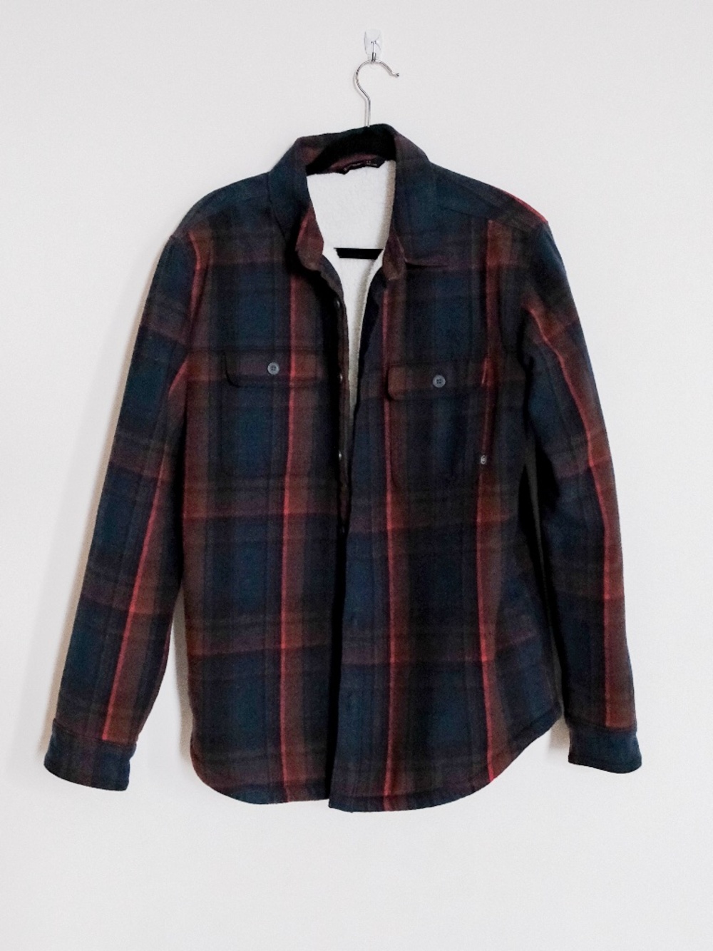 Men's Backcountry Flannel Sherpa lined Shacket - Shirt Jacket
